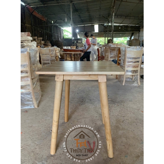 Ghế gỗ cabin mặt nệm