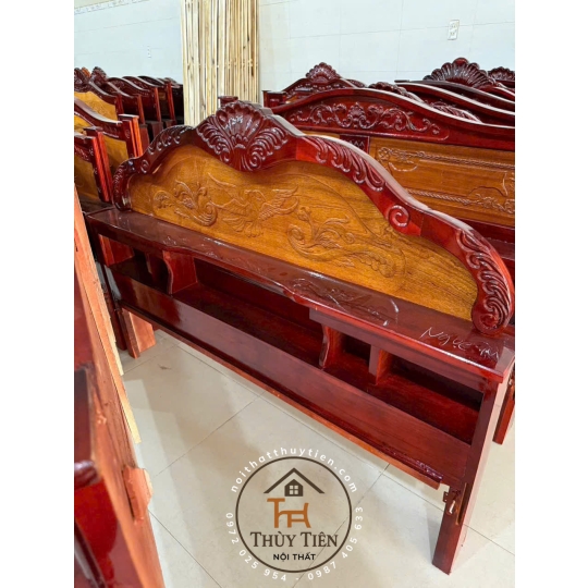 Giường ngủ gỗ tràm