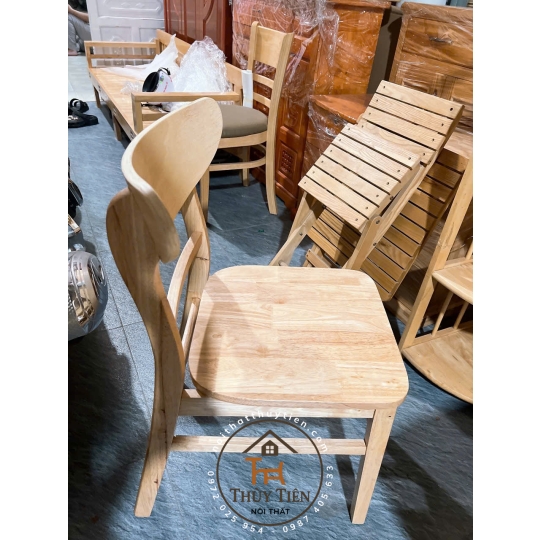 Bộ bàn ăn cao su mango 4 ghế mặt gỗ tự nhiên giá rẻ