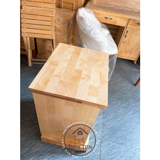 Tủ đầu giường gỗ cao su tự nhiên giá rẻ