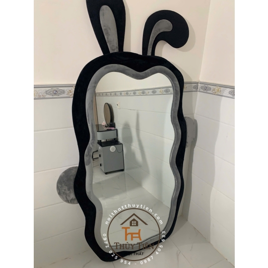 Gương tai thỏ led 3 màu và ko led hàng nhập loại 1 siêu hack dáng