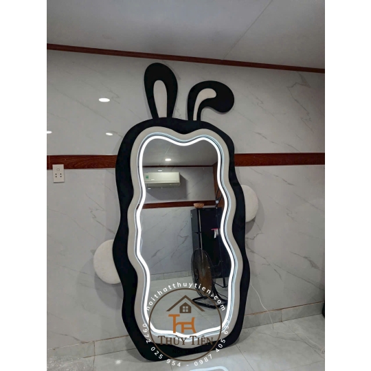 Gương tai thỏ led 3 màu và ko led hàng nhập loại 1 siêu hack dáng