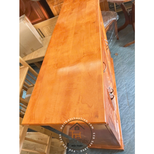 Tủ giày dép gỗ cao su ngang 1m2 