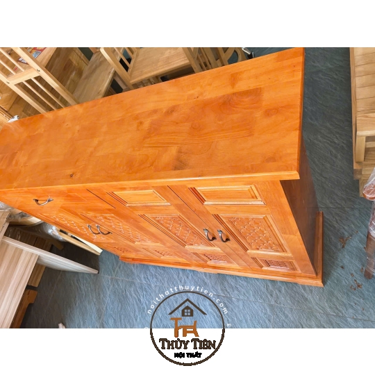 Tủ giày dép gỗ cao su ngang 1m2 