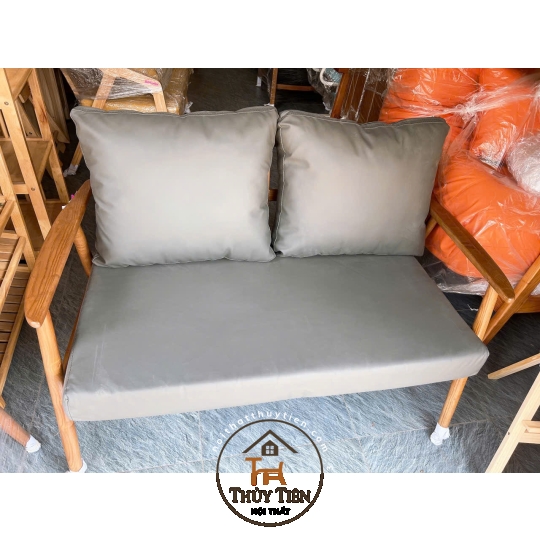 Ghế sofa tay nhọn đôi gỗ Ash cao cấp