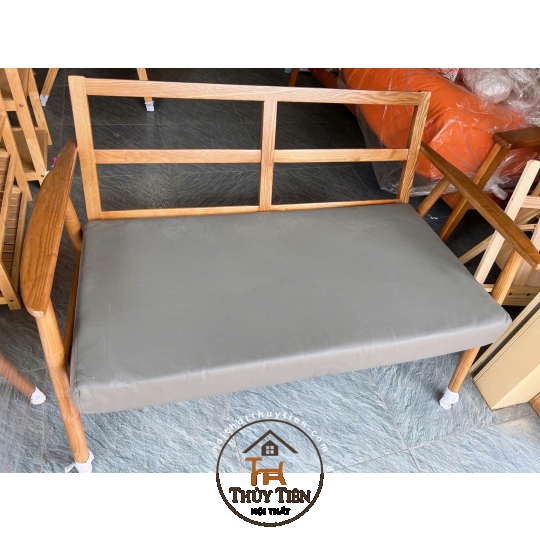 Ghế sofa tay nhọn đôi gỗ Ash cao cấp