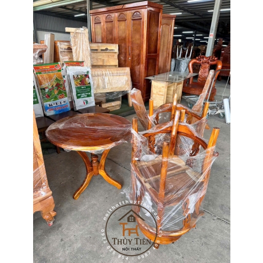 Bàn trà gỗ tràm bông vàng- BBTGT 003