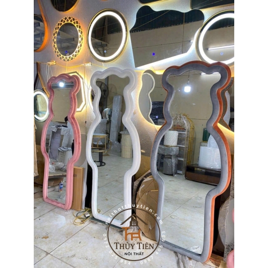 Gương gấu bọc nỉ  E nhận làm mix màu theo yêu cầu nhé