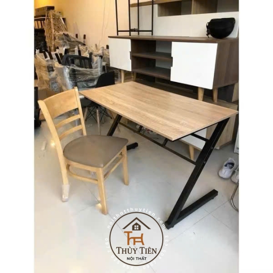  Bàn làm việc chữ Z đa năng – khung sắt sơn tĩnh điện 2 lớp – gỗ MDF chống ẩm – cực chắc chắn