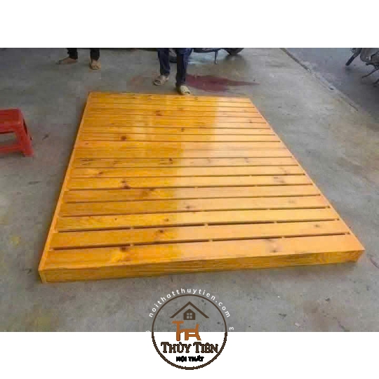 Mẫu Giường pallet gỗ thông giá rẻ