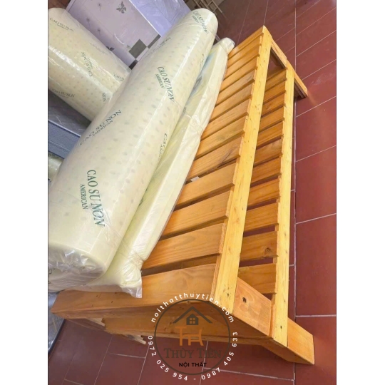 Mẫu Giường pallet gỗ thông giá rẻ