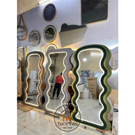 Gương bọc nỉ nhiều mẫu, E nhận làm mix màu theo yêu cầu nhé