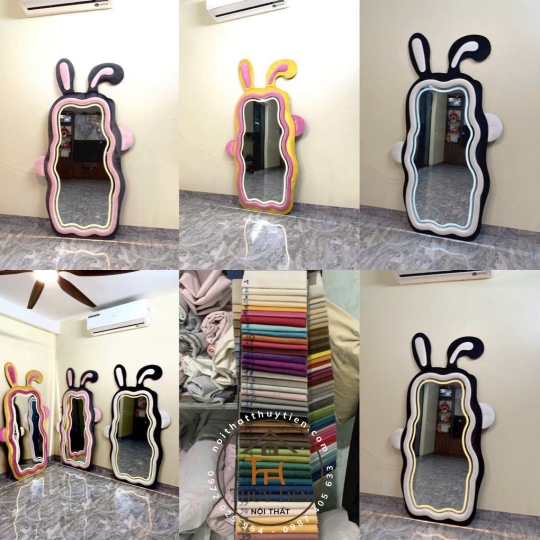 Gương bọc nỉ nhiều mẫu, E nhận làm mix màu theo yêu cầu nhé