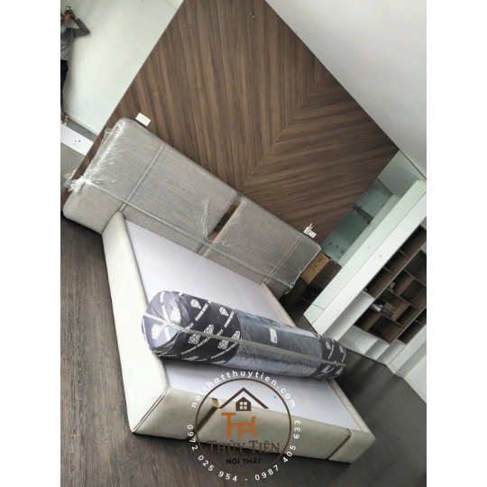 Tổng hợp mẫu giường bọc nỉ , da cho khách giá tận xưởng