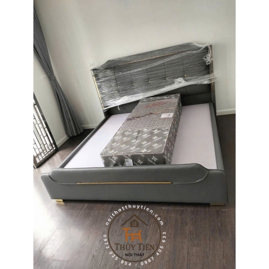Tổng hợp mẫu giường bọc nỉ , da cho khách giá tận xưởng