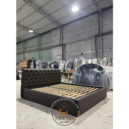 Tổng hợp mẫu giường bọc nỉ , da cho khách giá tận xưởng