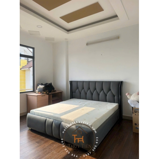 Tổng hợp mẫu giường bọc nỉ , da cho khách giá tận xưởng