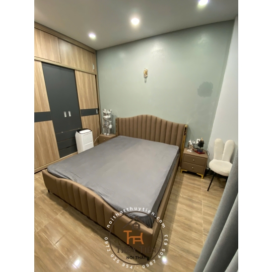 Tổng hợp mẫu giường bọc nỉ , da cho khách giá tận xưởng
