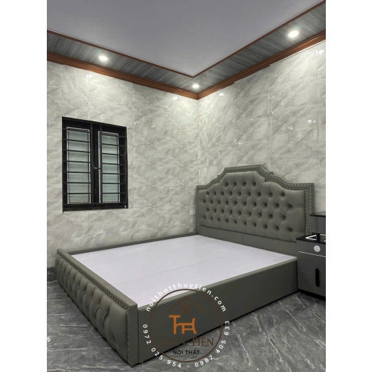 Tổng hợp mẫu giường bọc nỉ , da cho khách giá tận xưởng