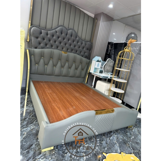 Tổng hợp mẫu giường bọc nỉ , da cho khách giá tận xưởng