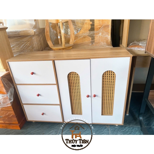 TỦ GIÀY 5 CÁNH MÂY nhiều ngăn đa năng tiện lợi gỗ MDF phủ Mine giá rẻ