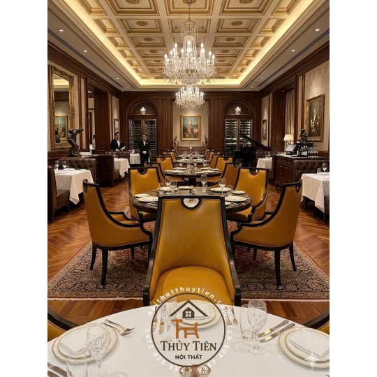 1 chiếc ghế đẹp sang cho nhà hàng- khách sạn, đẹp từ nước sơn đến chất da,  đường kim mũi chỉ