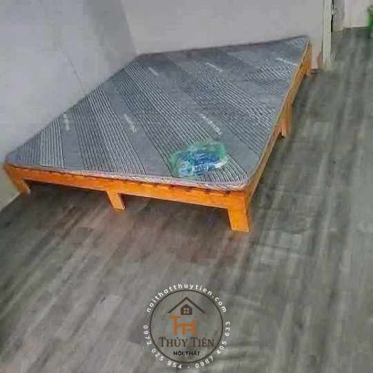 Mẫu Giường pallet gỗ thông giá rẻ