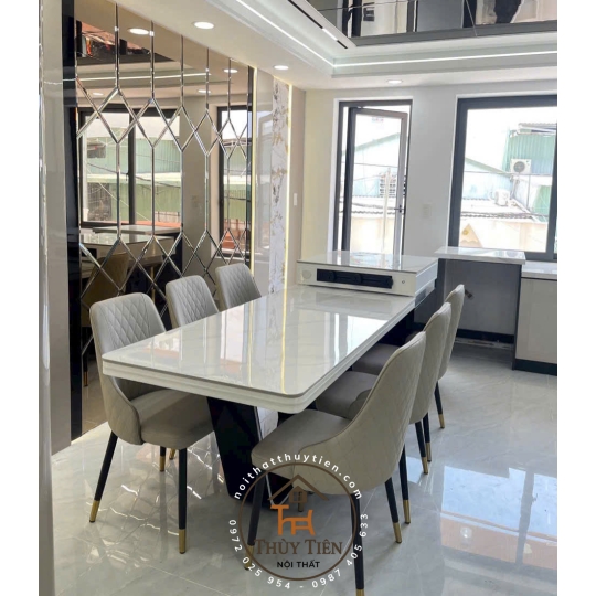 Bàn ăn kết hợp bàn đảo