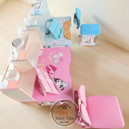 Bộ bàn học (bàn + ghế) cho bé (có thể nâng hạ chiều cao)