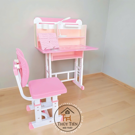 Bộ bàn học (bàn + ghế) cho bé (có thể nâng hạ chiều cao)