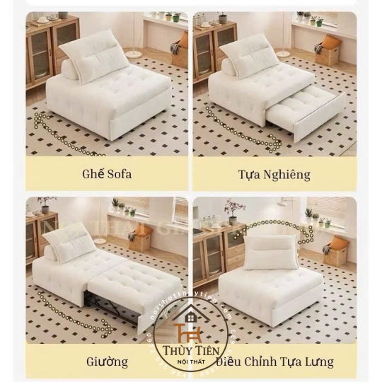 Sofa giường kéo- Ghế sofa giường gấp gọn thông minh, Giường sofa đa năng gấp gọn 