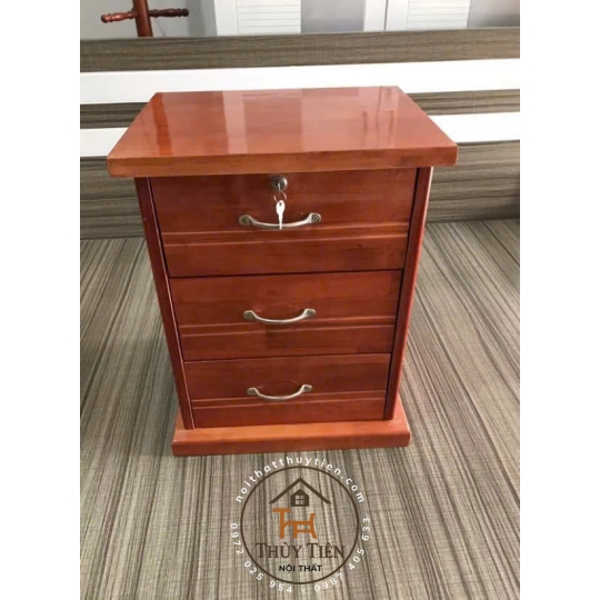 Tủ đầu giường gỗ cao su