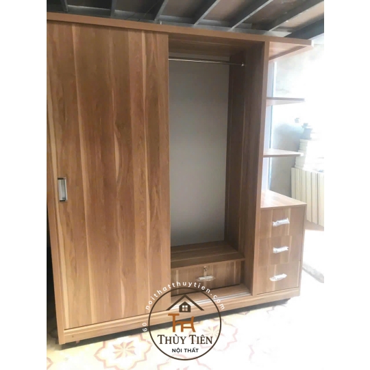 Mẫu tủ quần áo MDF lõi xanh toàn bộ chống ẩm giá tận xưởng