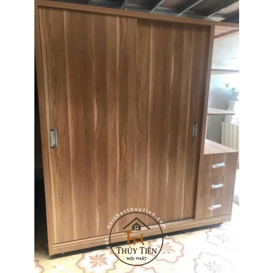 Mẫu tủ quần áo MDF lõi xanh toàn bộ chống ẩm giá tận xưởng