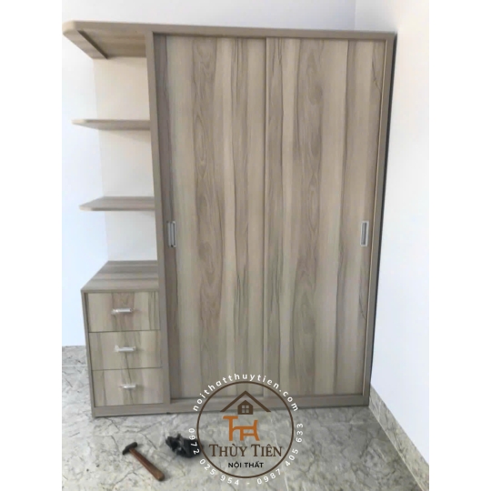 Mẫu tủ quần áo MDF lõi xanh toàn bộ chống ẩm giá tận xưởng