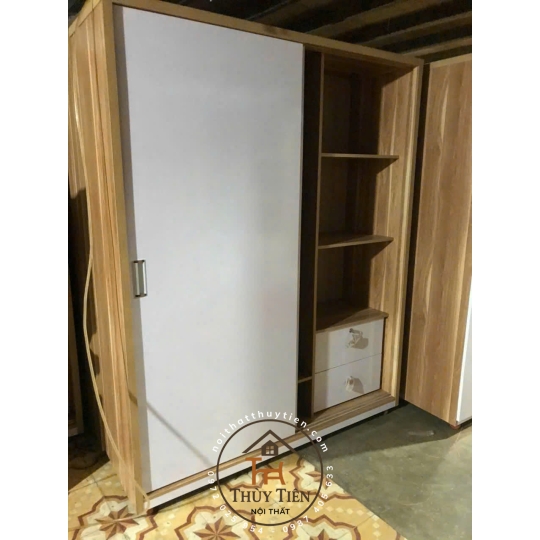 Mẫu tủ quần áo MDF lõi xanh toàn bộ chống ẩm giá tận xưởng