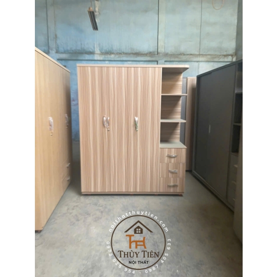 Mẫu tủ quần áo MDF lõi xanh toàn bộ chống ẩm giá tận xưởng