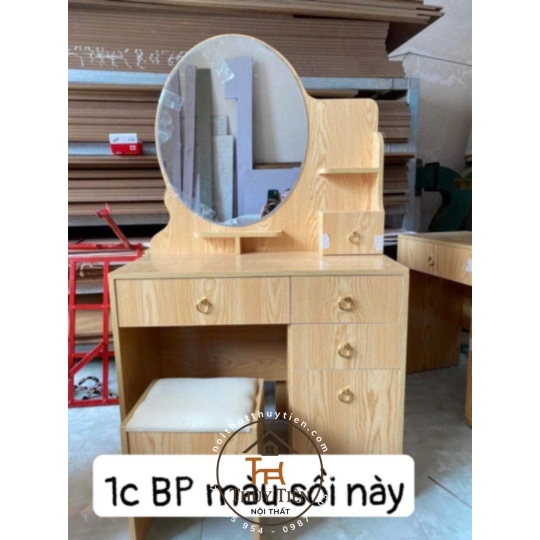 Bàn trang điểm MDF mẫu mới led và ko led kèm ghế