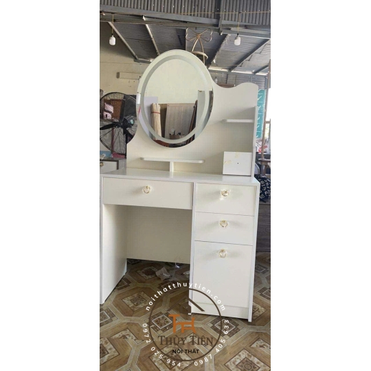 Bàn trang điểm MDF mẫu mới led và ko led kèm ghế