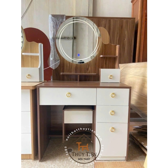 Bàn trang điểm MDF mẫu mới led và ko led kèm ghế