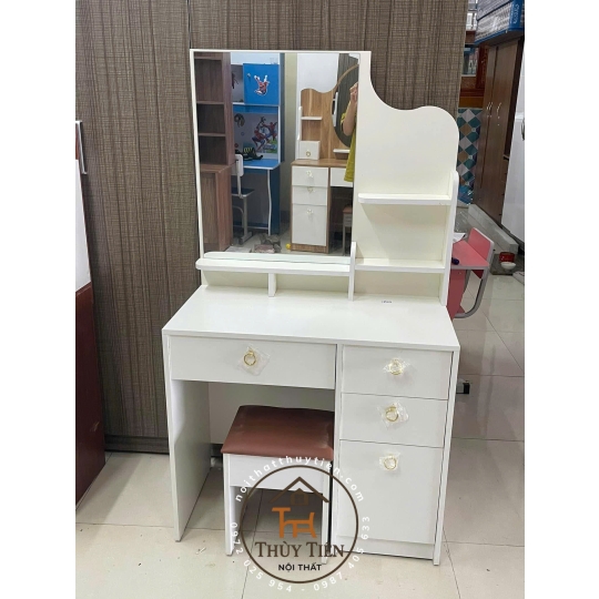 Bàn trang điểm MDF mẫu mới led và ko led kèm ghế