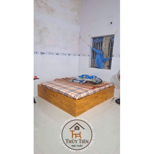 Mẫu Giường pallet gỗ thông loại đẹp
