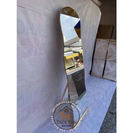 Gương toàn thân gương đứng gương treo tường gỗ thông- 002