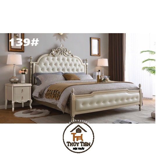 Giường NHẬP KHẨU bọc da cao cấp - Nhập nguyên kiện - Nội thất phòng ngủ đẳng cấp