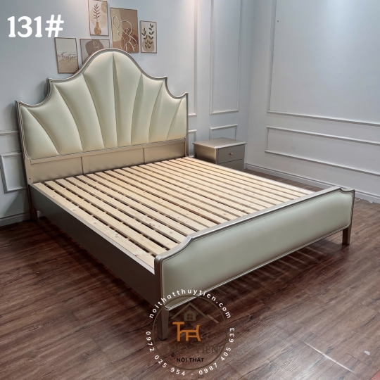 Giường NHẬP KHẨU bọc da cao cấp - Nhập nguyên kiện - Nội thất phòng ngủ đẳng cấp