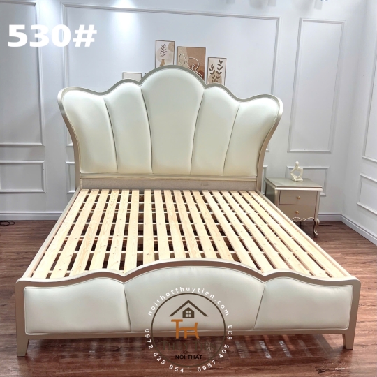 Giường NHẬP KHẨU bọc da cao cấp - Nhập nguyên kiện - Nội thất phòng ngủ đẳng cấp