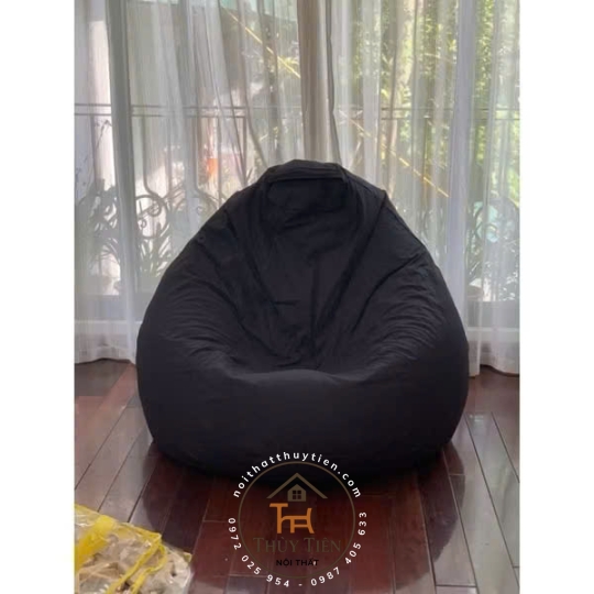 Ghế lười hạt xốp vỏ ghế chất liệu vải kate chống thấm cao cấp size lớn nhiều màu sắc
