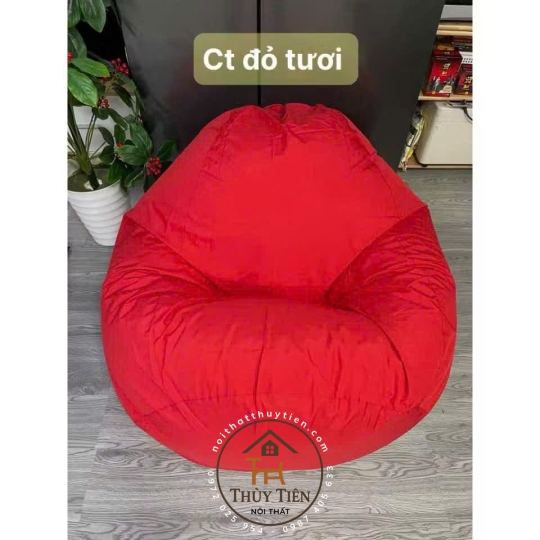 Ghế lười hạt xốp vỏ ghế chất liệu vải kate chống thấm cao cấp size lớn nhiều màu sắc
