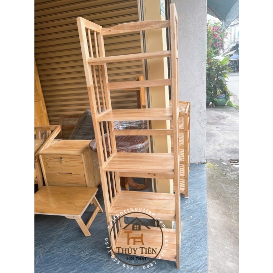 Kệ sách- kệ đa năng gỗ cao su nhiều kích thước