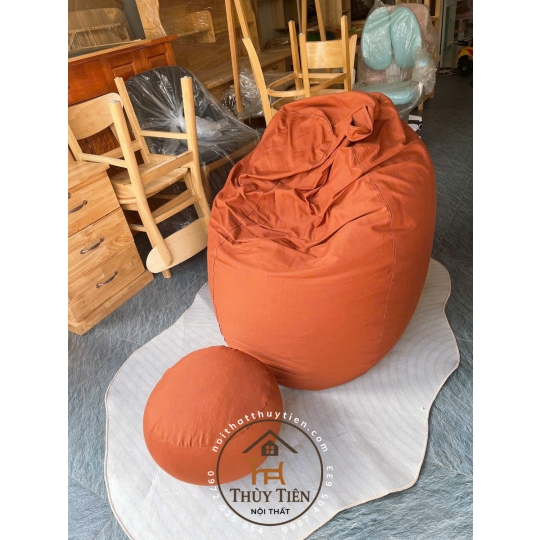 Ghế  sofa lười hạt xốp vỏ ghế chất liệu vải cao cấp nhiều màu sắc